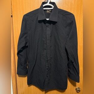 Handmade Black Polka Dot Men's Shirt